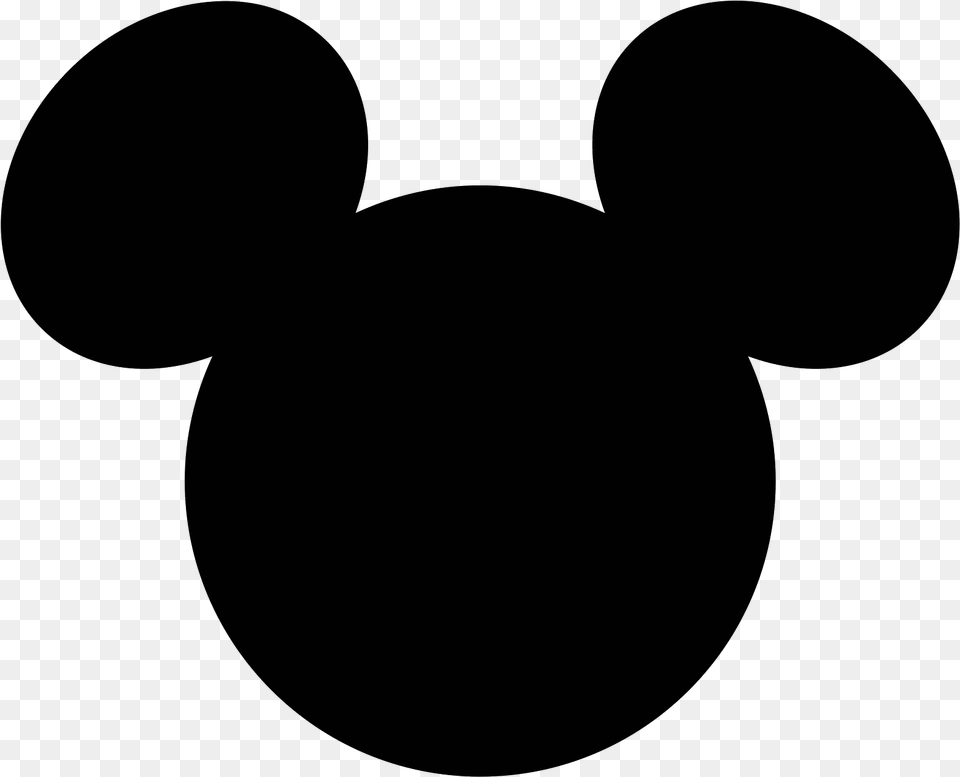 Mickey Mouse Daisy Duck Minnie Mouse Logo Clip Art Mickey Mouse Ear, Gray Free Png Download
