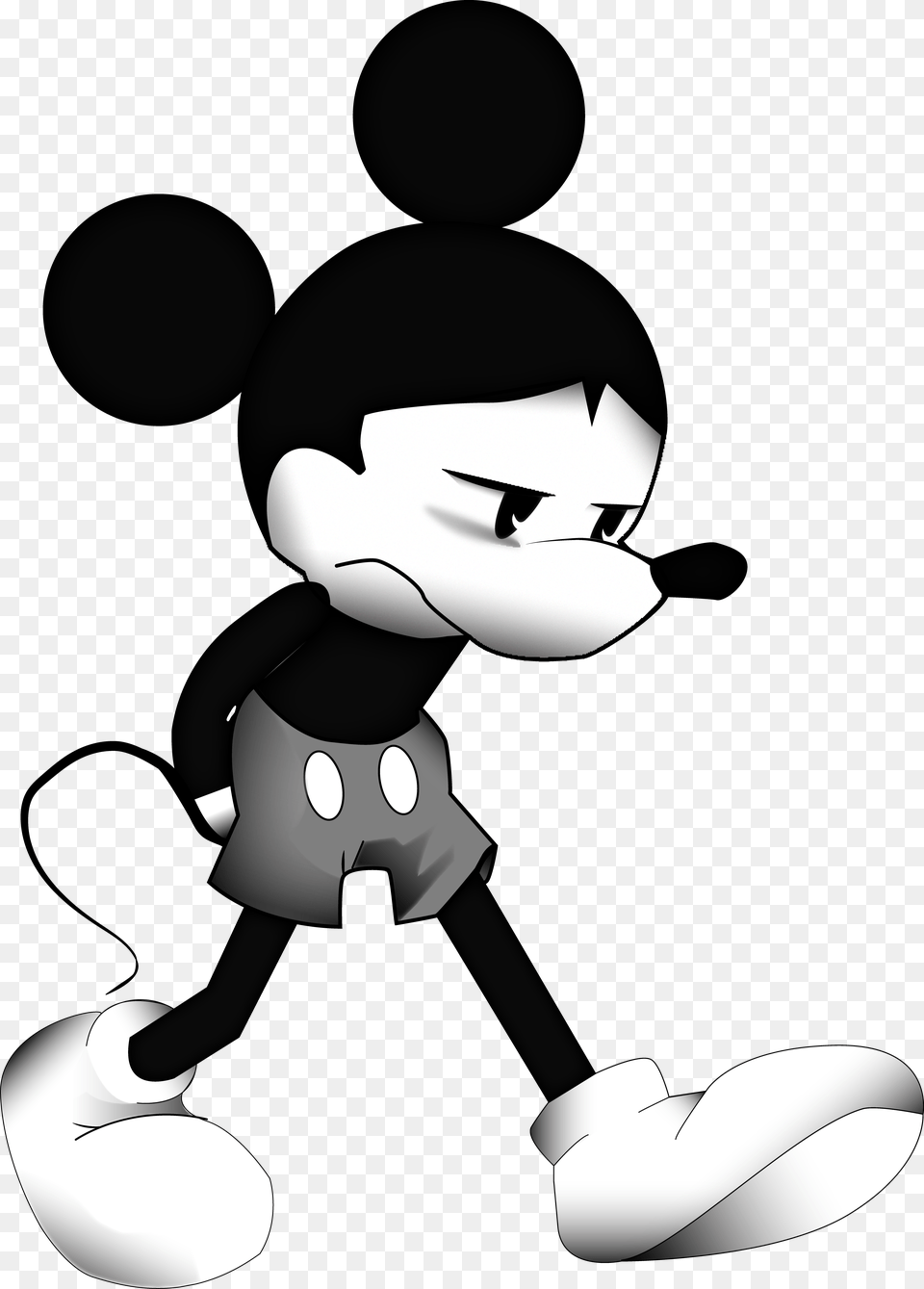 Mickey Mouse Drawing Clip Art Imagenes Creepypastas Mickey Mouse, Stencil, Nature, Outdoors, Snow Free Png Download