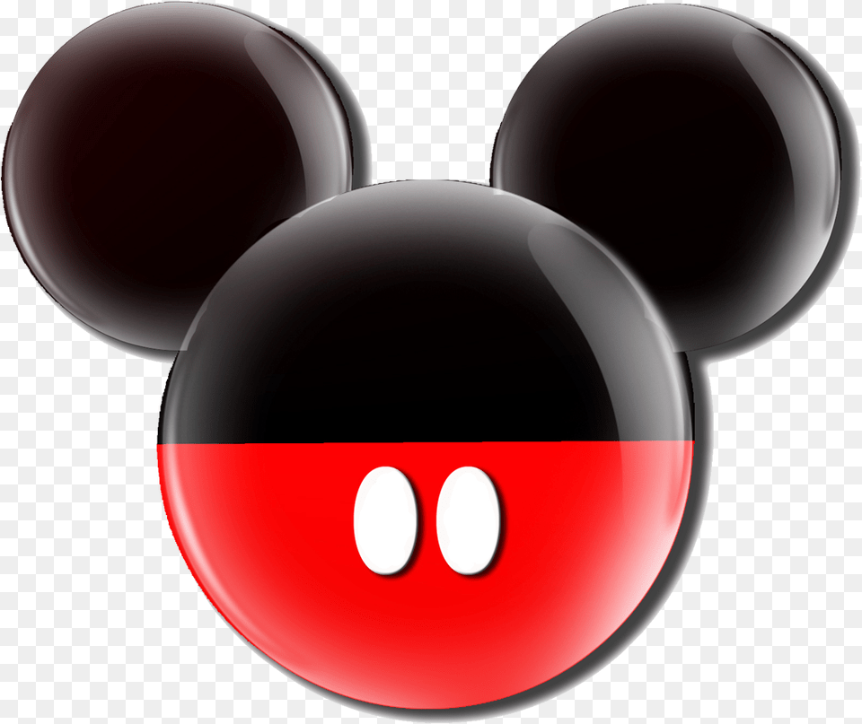 Mickey Mouse Ears Clip Art Mickey Mouse Black And Red, Sphere, Bowling, Leisure Activities, Ball Free Png