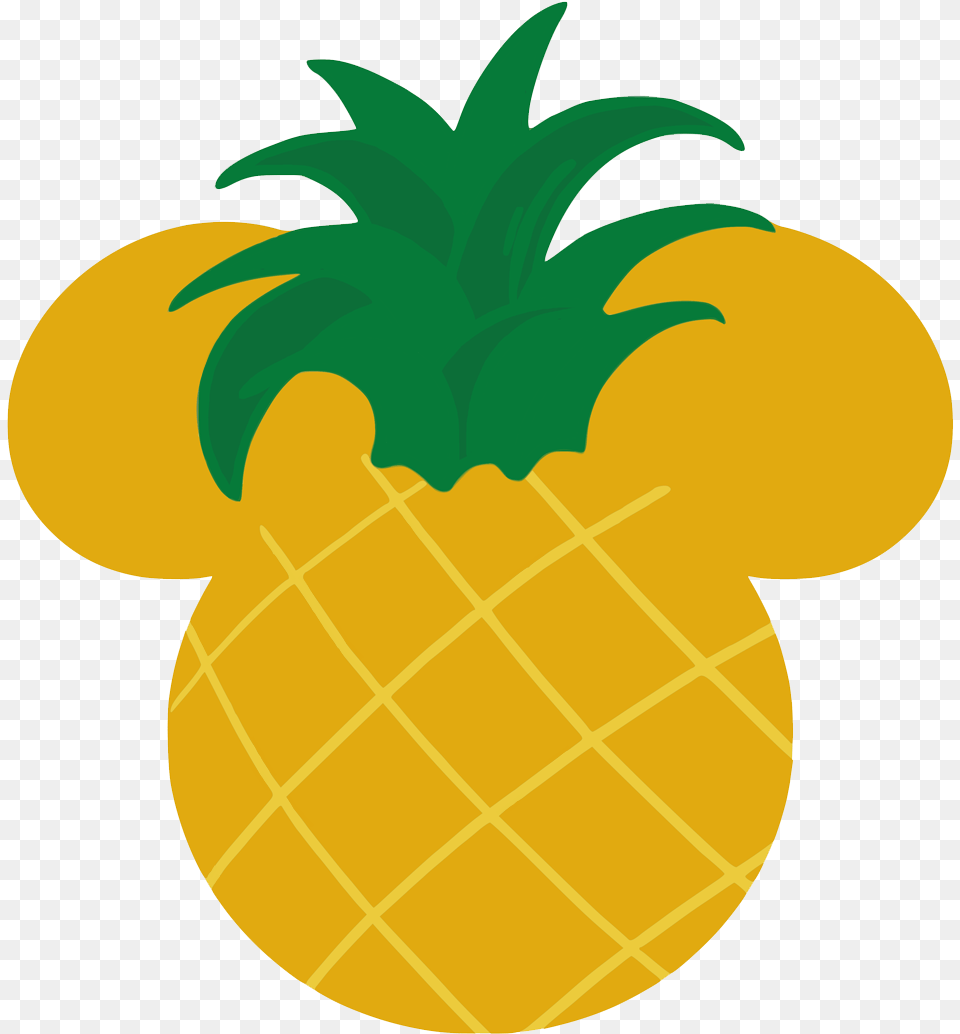 Mickey Mouse Ears Icons Disneyclipscom Pineapple With Mickey Ears, Food, Fruit, Plant, Produce Free Transparent Png