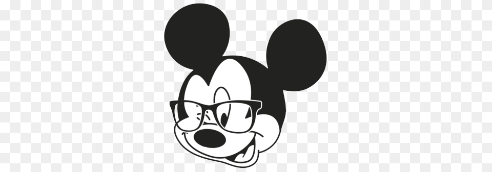 Mickey Mouse Face Clip Art, Stencil, Accessories, Glasses, Cartoon Free Png