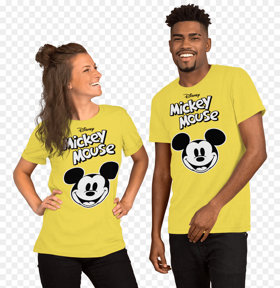 Mickey Mouse Face Mickey Mouse, Clothing, T-shirt, Adult, Person Free Transparent Png