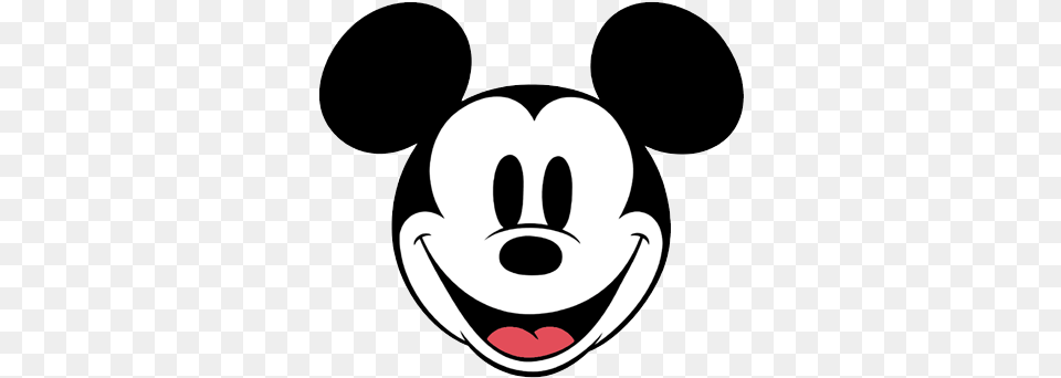 Mickey Mouse Face Mickey Mouse Face Black And White, Stencil Free Png Download