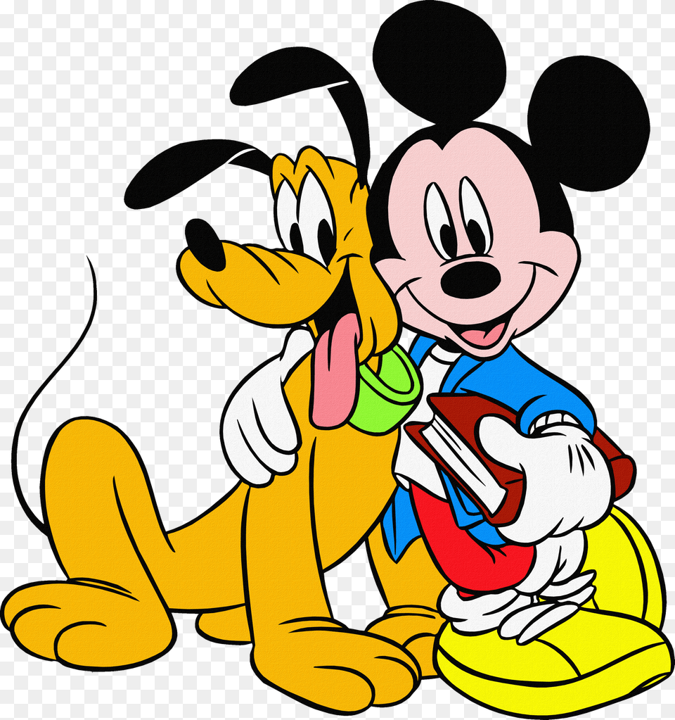 Mickey Mouse Friends, Cartoon, Cleaning, Person, Baby Free Png Download