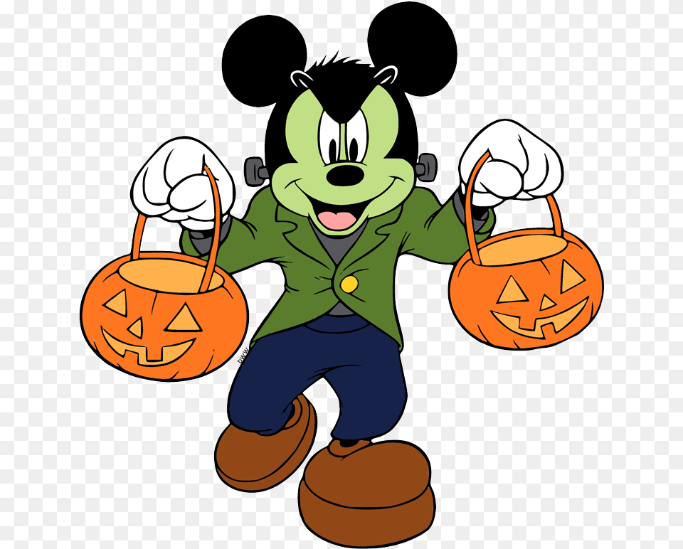 Mickey Mouse Halloween Frankenstein, Festival, Person Png Image