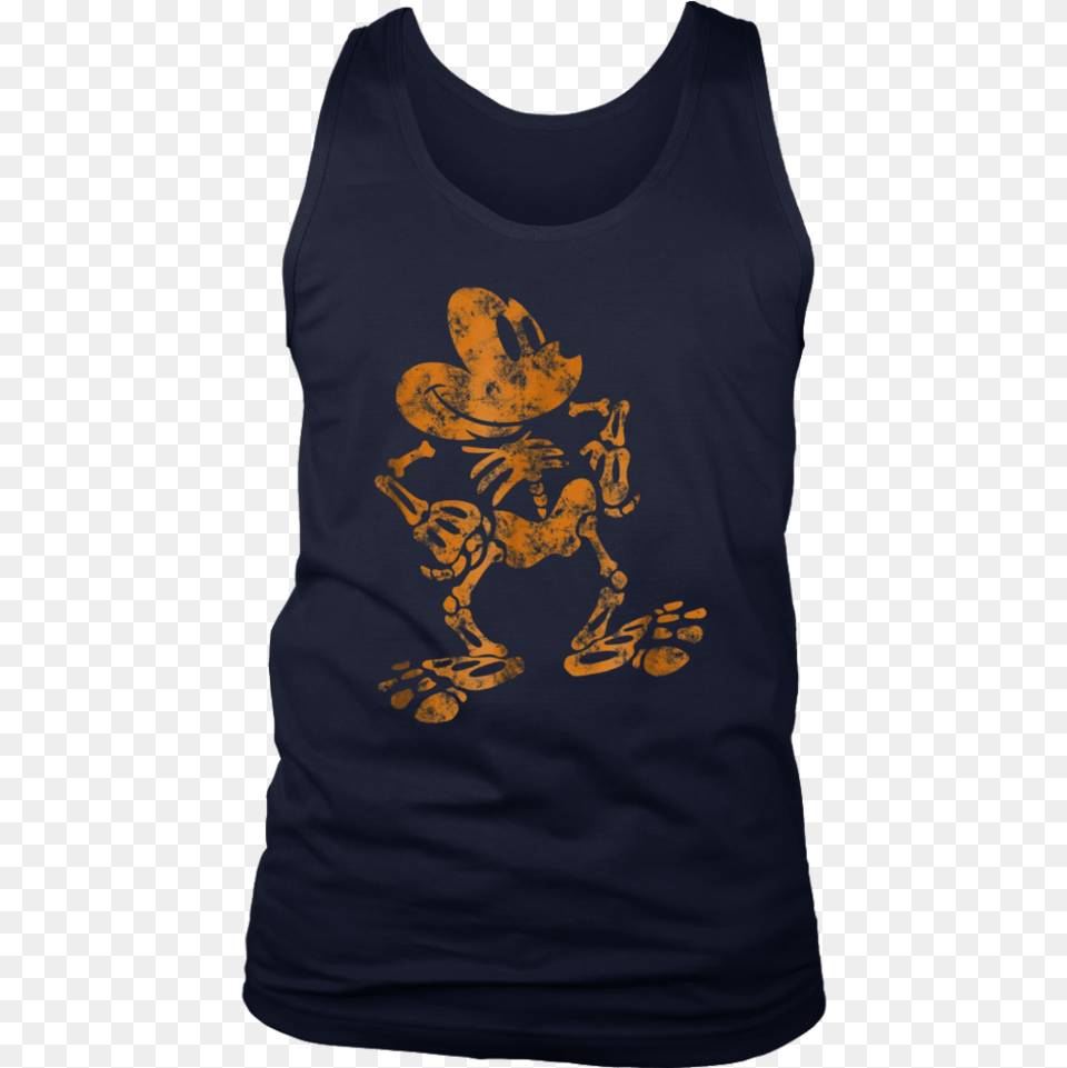 Mickey Mouse Halloween Skeleton T Shirt T Shirt, Clothing, Tank Top Png