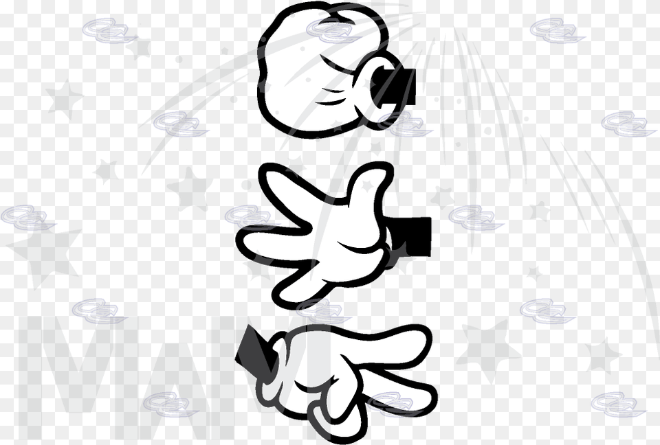 Mickey Mouse Hand Clipart Black And White Download Mickey Rock Paper Scissors, Baby, Person, Book, Publication Free Transparent Png