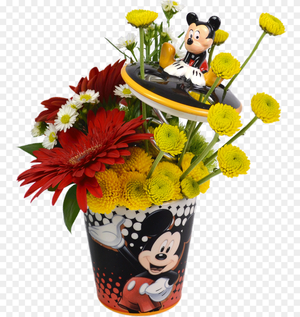 Mickey Mouse Happy Birthday Foil Balloon Birthday Mickey Mouse Flowers, Daisy, Flower, Flower Arrangement, Flower Bouquet Free Transparent Png