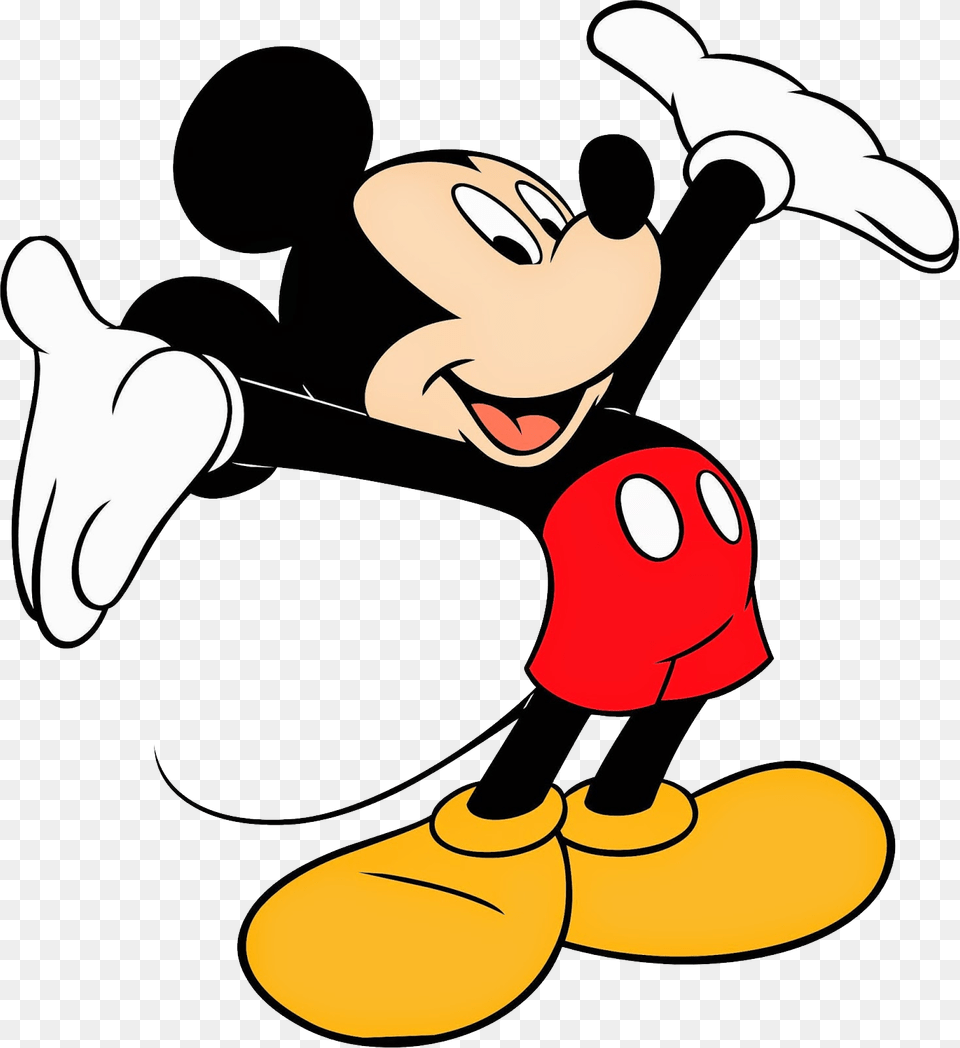 Mickey Mouse Happy Image Mickey, People, Person, Cartoon, Device Png