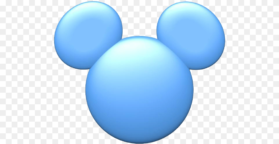 Mickey Mouse Head Color Blue, Balloon, Sphere Png