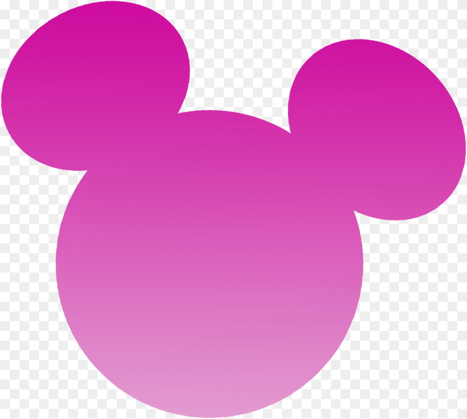 Mickey Mouse Head Gray, Purple, Balloon, Sphere, Astronomy Free Png Download