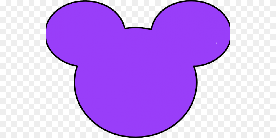 Mickey Mouse Head Silhouette Vector, Purple, Balloon Png
