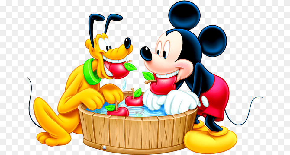 Mickey Mouse Images Hd Mickey Mouse With Apple, Birthday Cake, Cake, Cream, Dessert Png Image