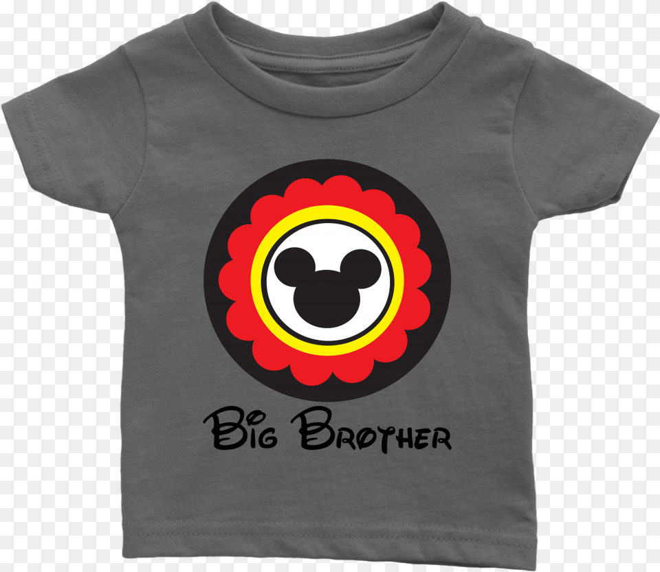 Mickey Mouse Inspired Big Brother Infant T Shirt Smiley, Clothing, T-shirt, Logo, Symbol Free Png