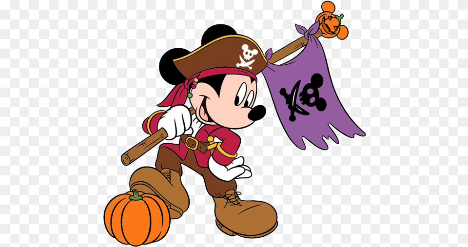 Mickey Mouse Logo Clipart Download Mickey Mouse Halloween Clipart Transparent Background, Baby, Person, Pirate, Cartoon Png Image