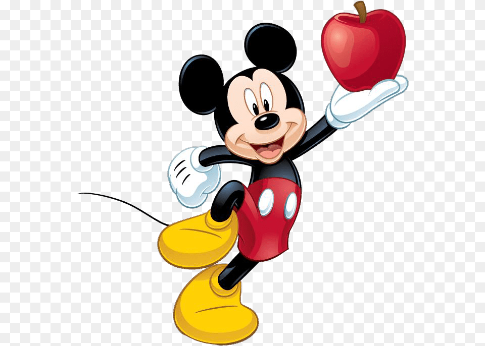Mickey Mouse Mickey Mouse Apple, Cartoon, Smoke Pipe Png Image