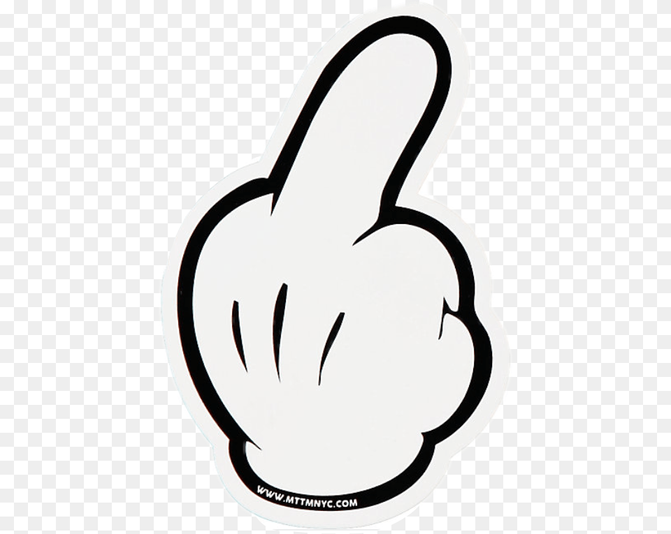Mickey Mouse Middle Finger, Sticker, Clothing, Glove, Stencil Png Image