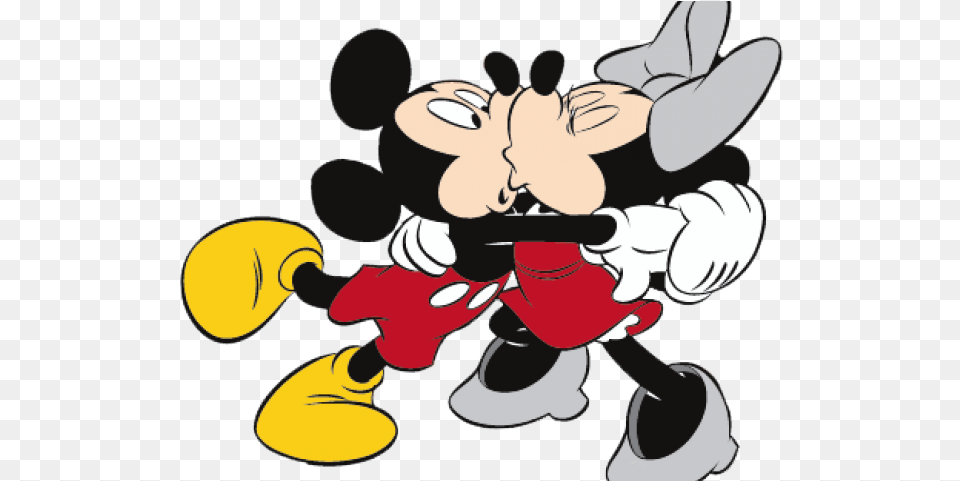 Mickey Mouse Minnie Kiss, Cartoon, Head, Person Png Image