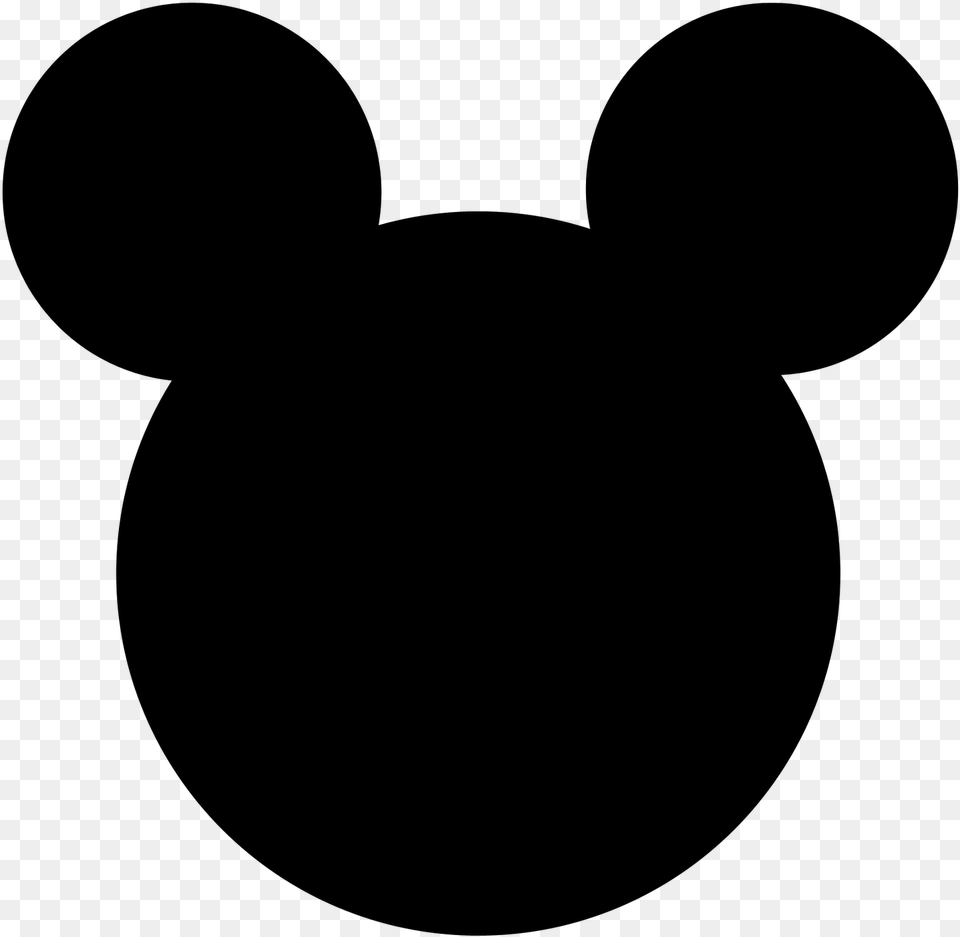 Mickey Mouse Minnie Mouse Clip Art Mickey Mouse Face Black, Gray Free Png Download