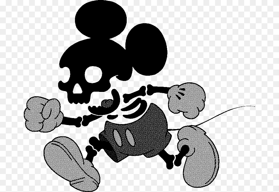 Mickey Mouse Minnie Mouse Skull Jack Skellington Skeleton Disney Mickey Mouse Skull, Stencil, Clothing, Footwear, Shoe Free Png Download