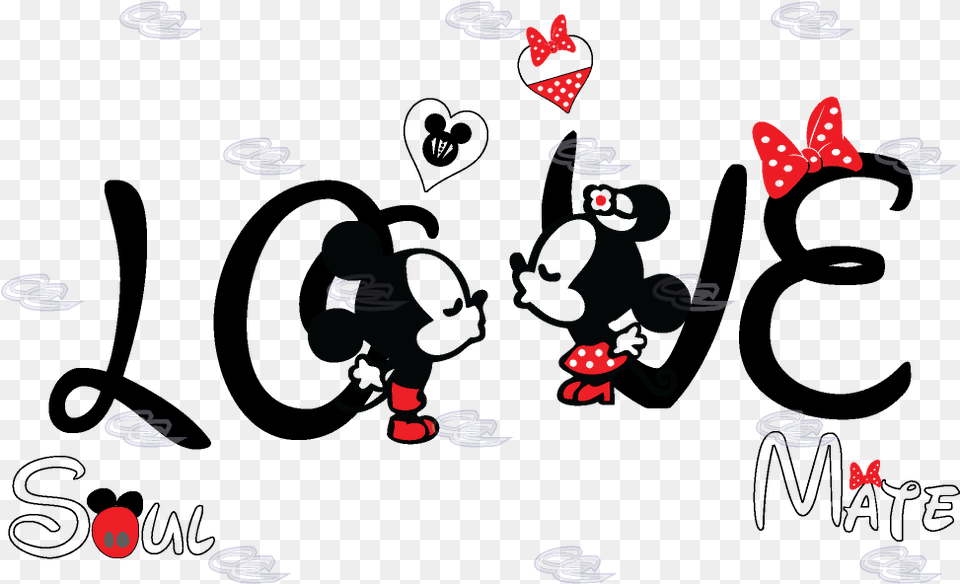 Mickey Mouse Minnie Mouse T Shirt Soulmate The Walt Mickey E Minnie Love, Pattern Free Png