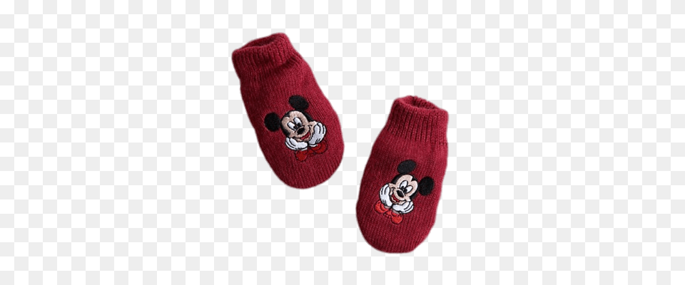 Mickey Mouse Mittens, Clothing, Footwear, Shoe, Hosiery Free Transparent Png