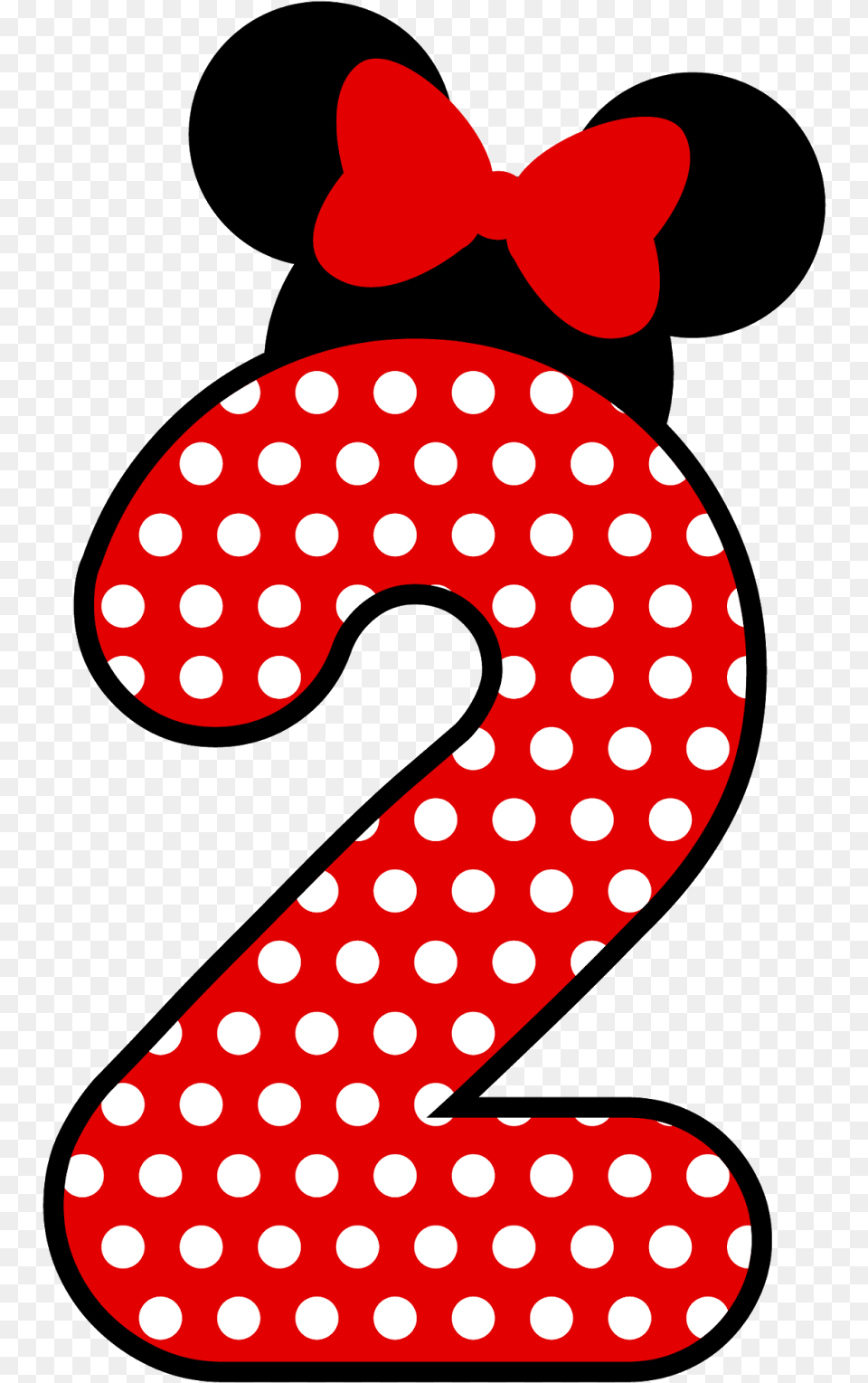 Mickey Mouse Number Minnie Drawing Download Number 2 Mickey Mouse, Pattern, Symbol, Text Png Image