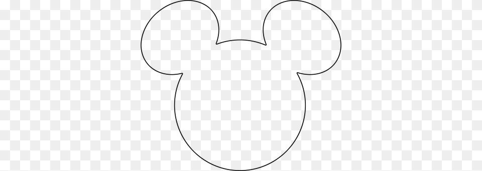 Mickey Mouse Parties Applique Patterns Favors Mickey Molde Do Rosto Do Mickey, Gray Free Png Download