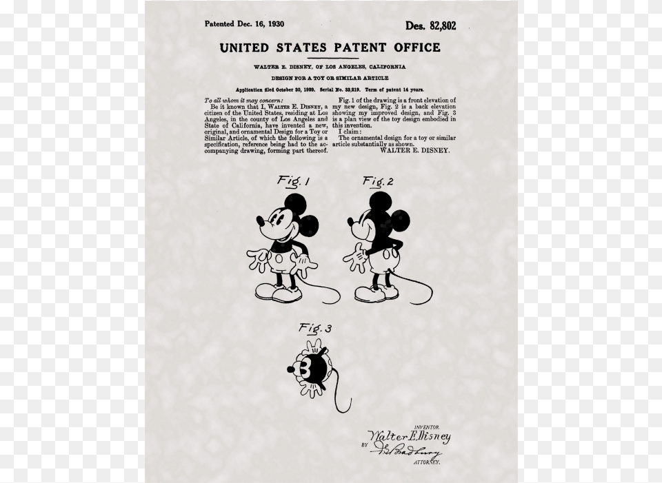 Mickey Mouse Patent, Advertisement, Person, Boy, Child Png Image