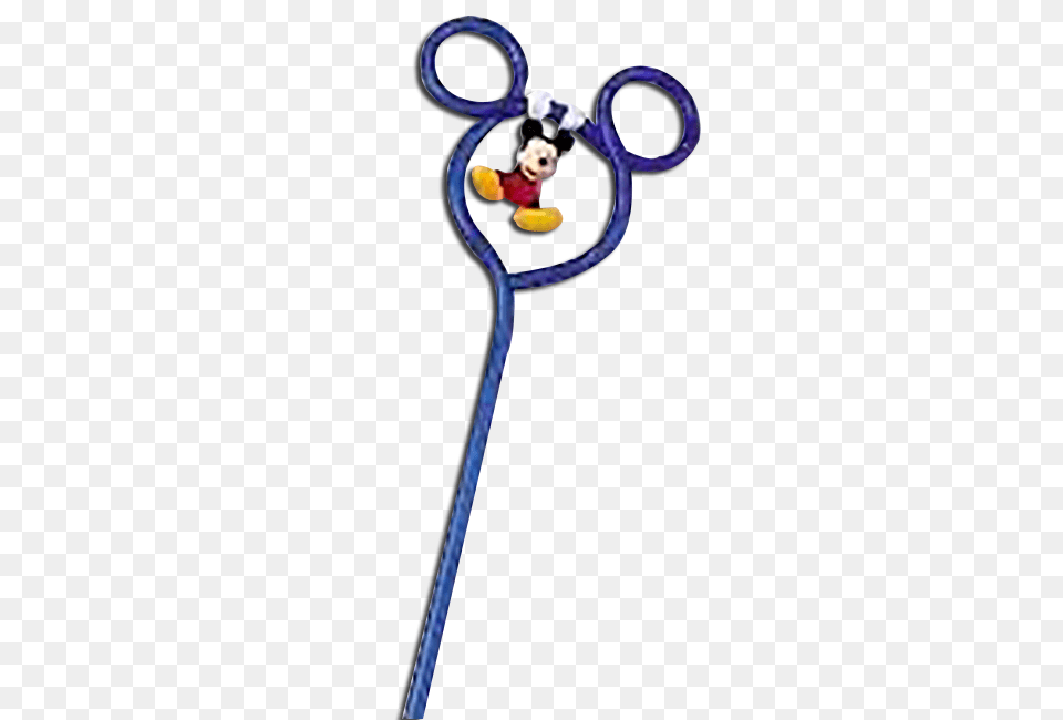 Mickey Mouse Pen Electric Blue Ears Swinging Mickey, Smoke Pipe Png Image