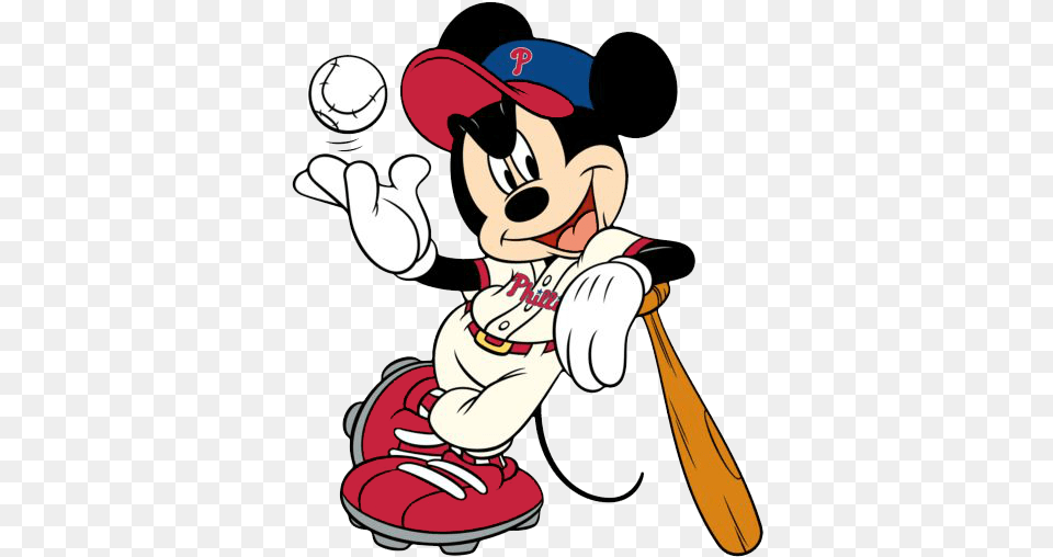 Mickey Mouse Phillies Baseball, People, Person, Team, Baby Free Png