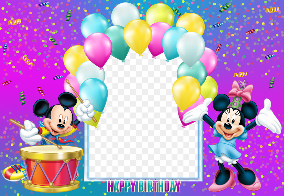 Mickey Mouse Photo Frame Birthday Png