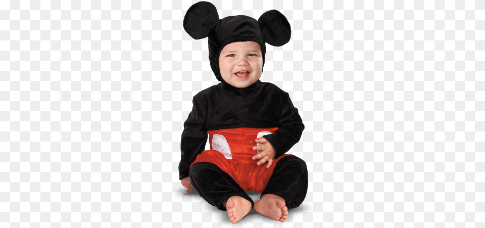 Mickey Mouse Prestige Infant Costume Mickey Mouse Costume For Baby, Body Part, Finger, Hand, Person Free Png