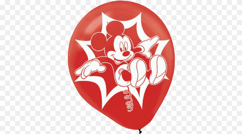 Mickey Mouse Printed Latex Balloons 12ct Disney Mickey Mouse Printed Latex Balloons Birthday, Balloon, Food, Ketchup Free Transparent Png