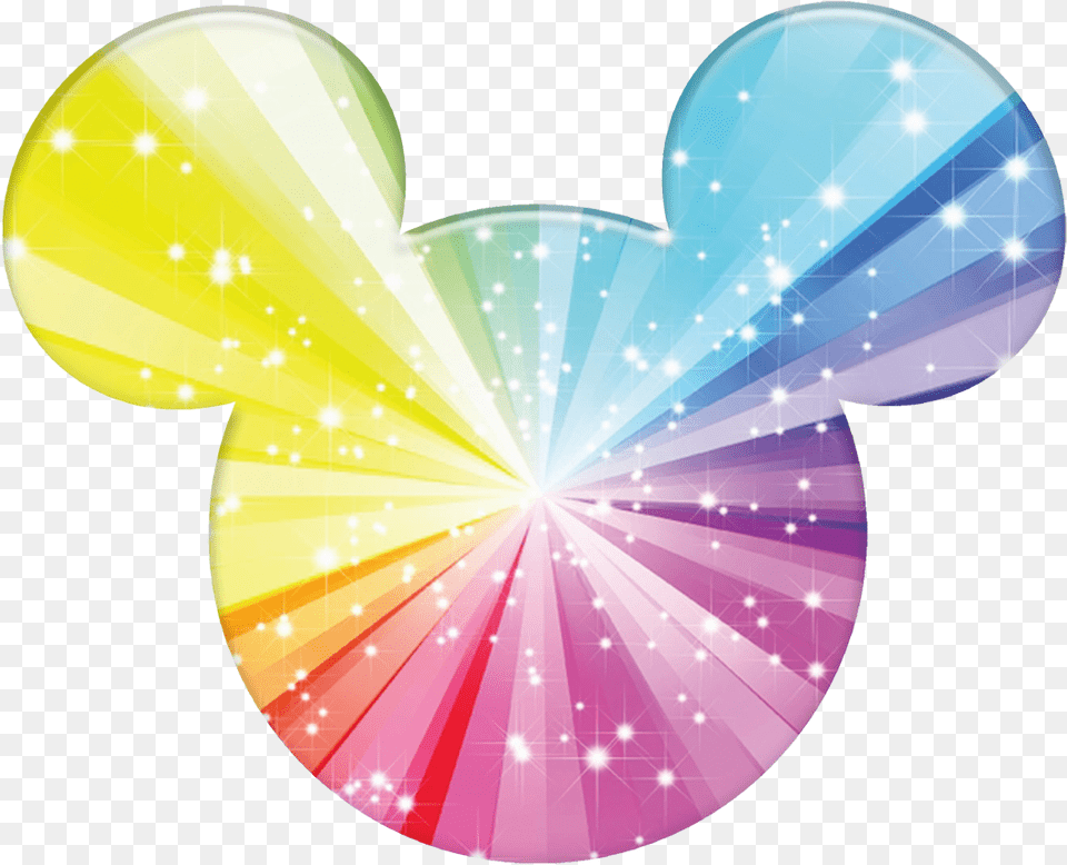 Mickey Mouse Rainbow Mickey Mouse Ears Colorful, Art, Graphics Free Png Download