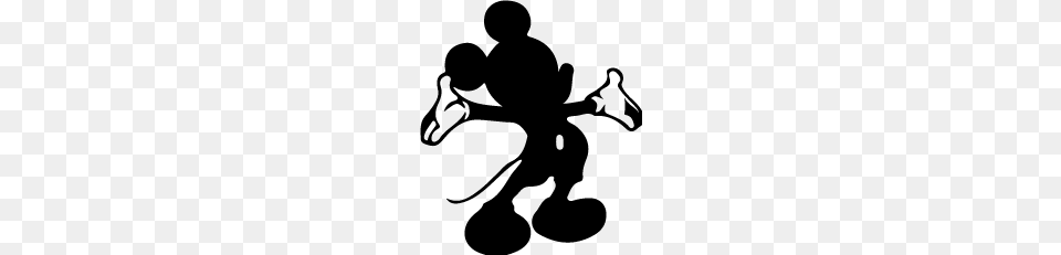 Mickey Mouse Silhouette Clipart Clipart, Stencil, Person Free Transparent Png