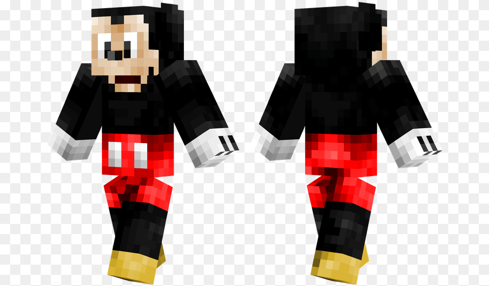 Mickey Mouse Skin For Pixel Gun Download Skin Minecraft Pe Youtuber, Person, Head Free Transparent Png