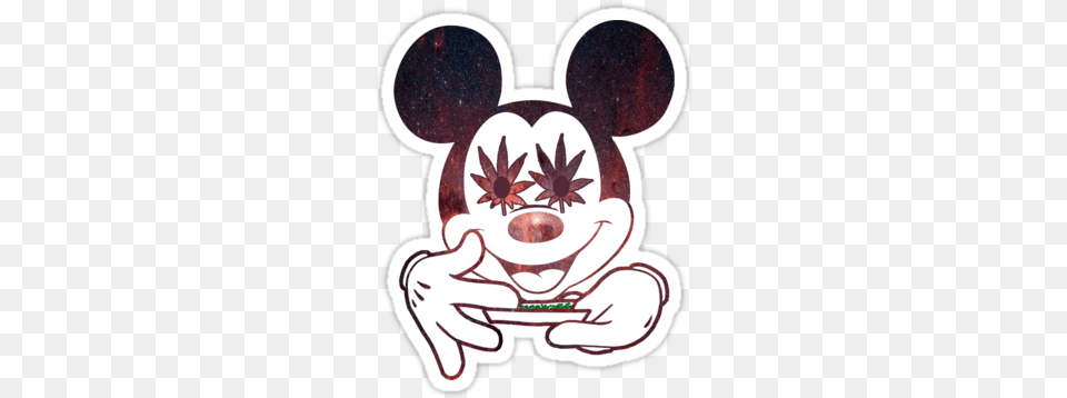 Mickey Mouse Smoking Weed Tumblr Mickey Mouse Smoking Speak No Evil See No Evil Hear No Evil Mickey Mouse, Sticker, Baby, Person Png Image
