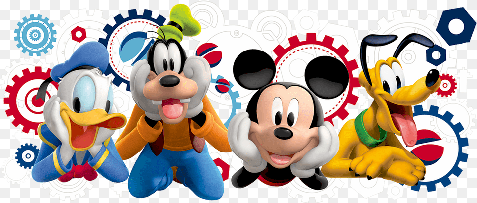 Mickey Mouse Vector Background Disney Mickey Mouse Clubhouse Capers Giant Wall Decal, Toy, Face, Head, Person Png Image