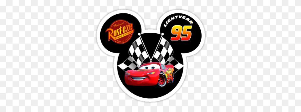 Mickey Mouse With Lightning Mcqueen From Cars, Car, Transportation, Sports Car, Vehicle Free Transparent Png