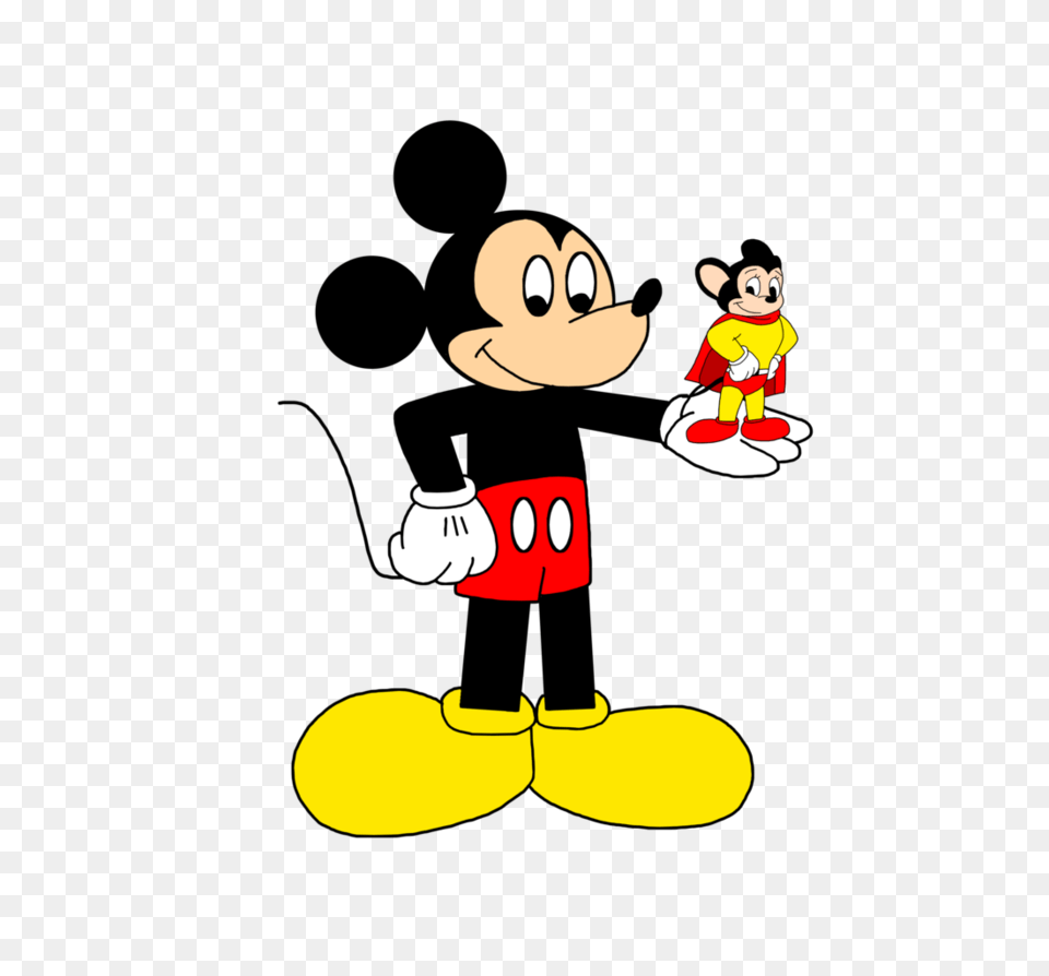 Mickey Mouse With Mighty Mouse, Cartoon, Clothing, Footwear, Shoe Free Png