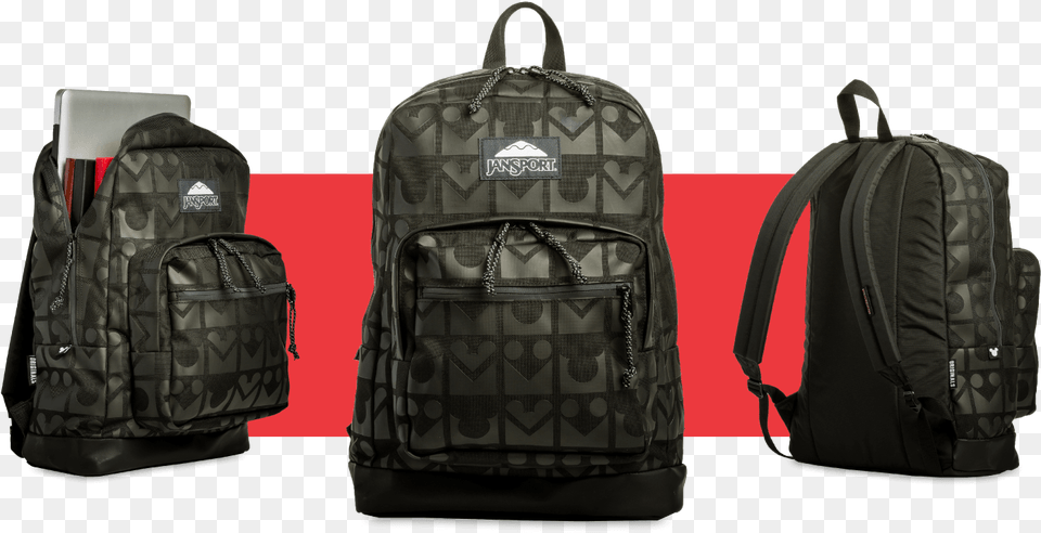 Mickey Silhouette Jansport Disney Stealth Mickey, Backpack, Bag Png