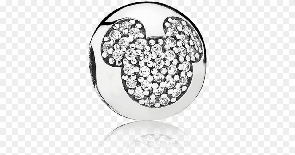 Mickey Silhouettes Charm Clear Cz Disney Mickey Pave Pandora, Accessories, Diamond, Earring, Gemstone Free Png