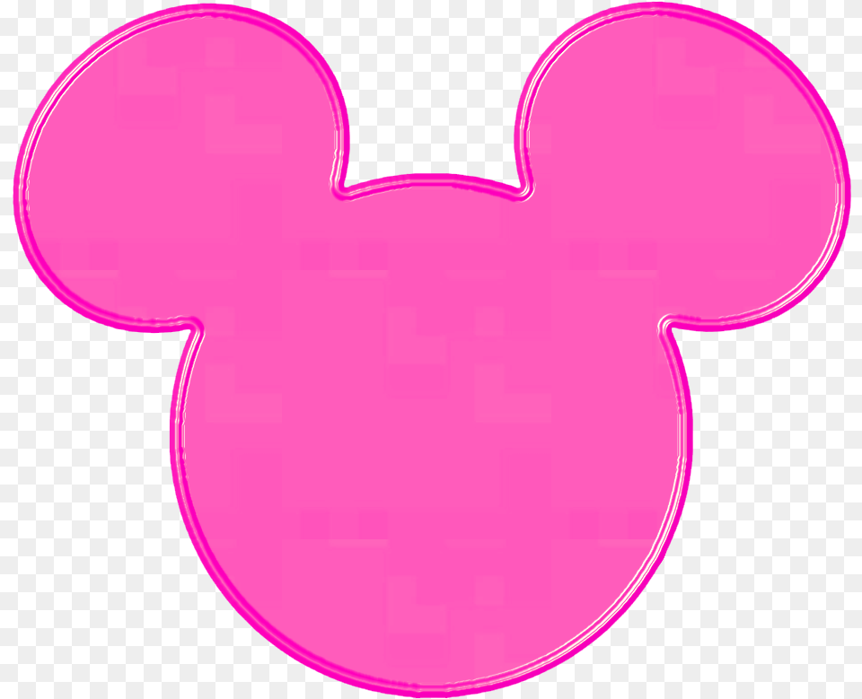 Mickey The Walt Disney Pink Minnie Mouse Head, Purple, Home Decor Free Png Download