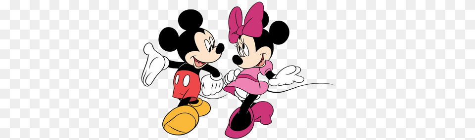 Mickey Y Minnie Enamorados Mickey And Minnie Mouse, Cartoon, Baby, Person Free Png Download