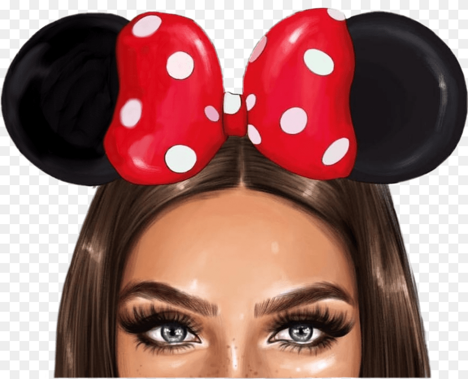 Mickeymouse Minniemouse Ears Disney Animalears But First Coffee By Anastasia Kosyanova, Adult, Female, Person, Woman Free Png