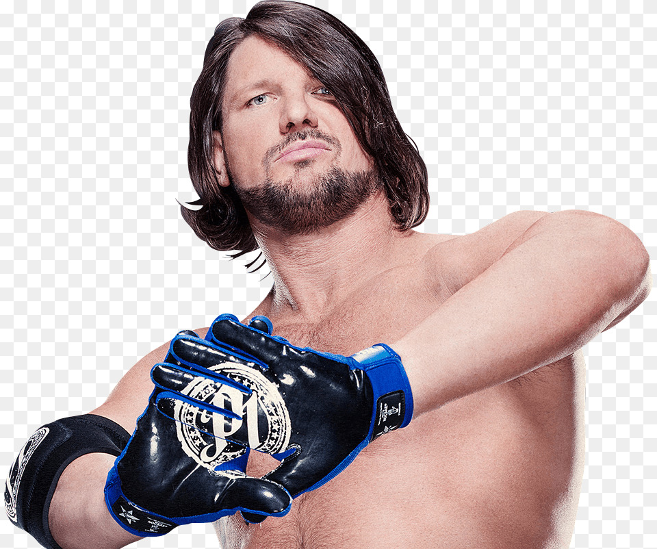 Mickie James Aj Styles Transparent, Clothing, Glove, Adult, Man Png Image