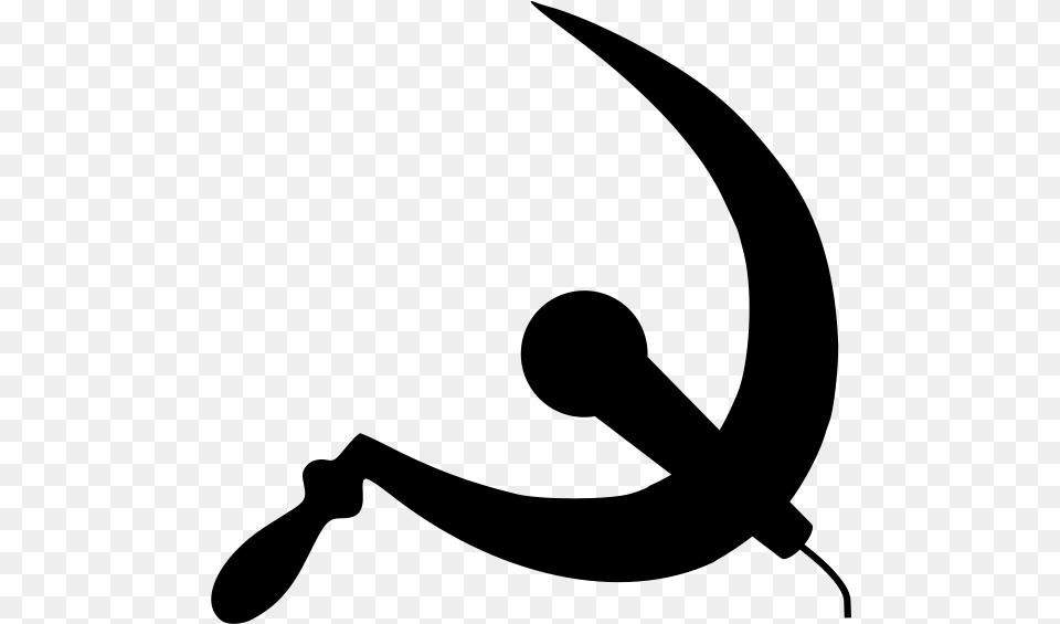 Micro And Sickle Clip Arts Hammer And Sickle Black, Gray Free Png Download
