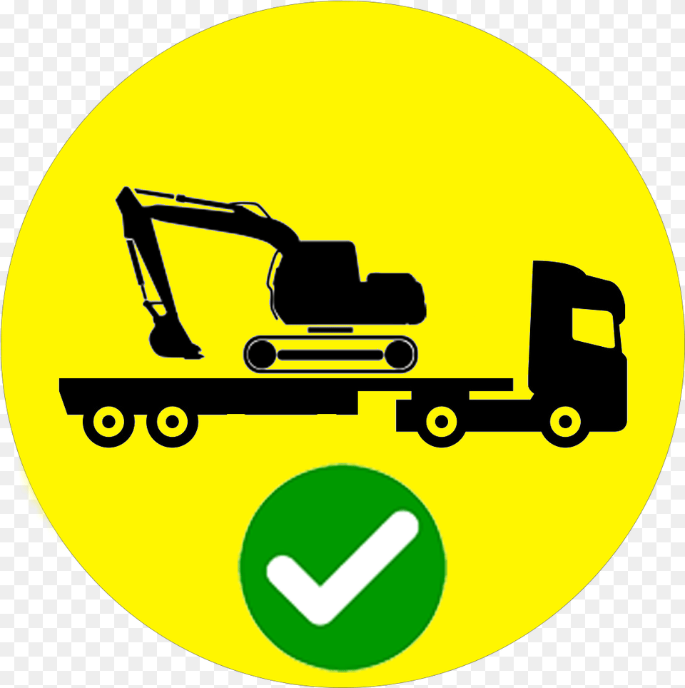 Micro Excavator Trucks Icon, Grass, Plant, Lawn, Machine Free Png Download