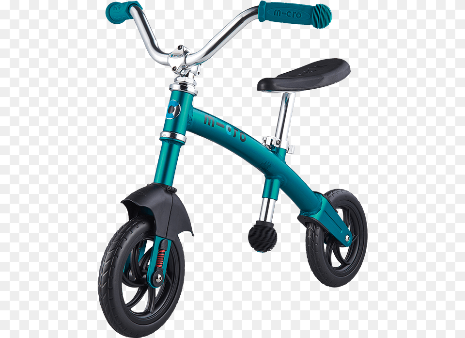 Micro G Bike Chopper Deluxe Aqua Micro G Bike Chopper Balance Bike, Bicycle, Transportation, Vehicle, Machine Free Png